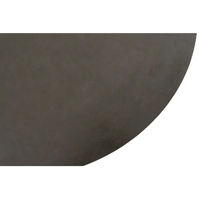 Sunfun Solo Gartentisch rund - Ø x H: 120 x 74 cm, Aluminium, Sintered Stone, Night-Grey - Nahaufnahme einer runden, anthrazitfarbenen Tischplatte, die sich ideal für moderne Essbereiche eignet. Die Oberfläche verspricht Stil und Haltbarkeit.