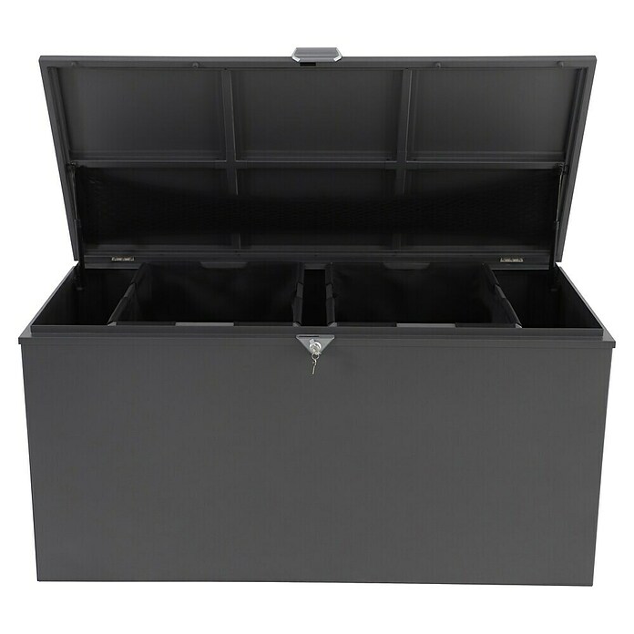 Sunfun Lumar Aufbewahrungsbox (L x B x H: 80 x 160 x 72 cm, Stahl, Night-Grey) | BAUHAUS