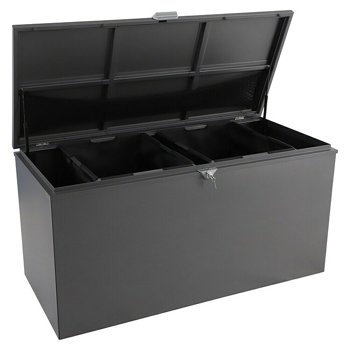 Sunfun Lumar Aufbewahrungsbox (L x B x H: 80 x 160 x 72 cm, Stahl, Night-Grey) | BAUHAUS
