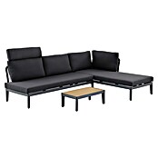 Sunfun Solo Rope Loungemöbel-Set Rope (3 -tlg., Aluminium, Olefin, Night-Grey) | BAUHAUS