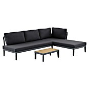 Sunfun Loungemöbel-Set Solo Rope (5 -tlg., Aluminium/Polyrattan/Olefin, Night-Grey) | BAUHAUS