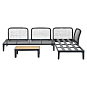 Sunfun Solo Rope Loungemöbel-Set Rope (3 -tlg., Aluminium, Olefin, Night-Grey) | BAUHAUS