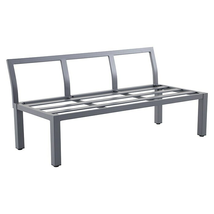 Sunfun Maja Loungesofa (B x T x H: 140 x 67 x 65 cm, Aluminium, Night-Grey) | BAUHAUS