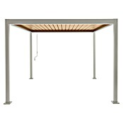 Sunfun Milos Lamellenpavillon (B x T: 294 x 294 cm, Farbe Gestell: Light-Greige, Aluminium) | BAUHAUS