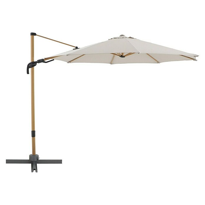 Sunfun Ampelschirm rund Capri (Beige, Durchmesser Bespannung: 300 cm) | BAUHAUS