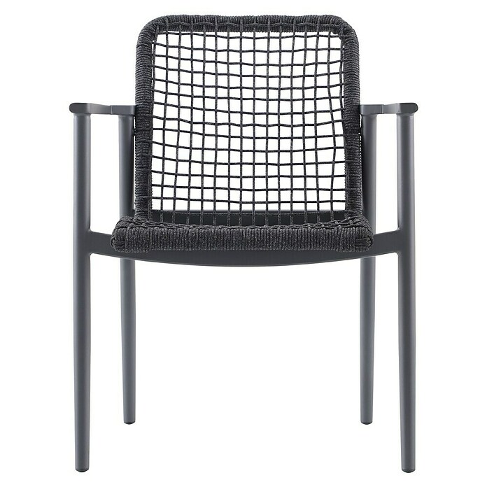 Sunfun Solo Gartensessel Rope (B x T x H: 67 x 63 x 85 cm, Night-Grey, Stapelbar) | BAUHAUS