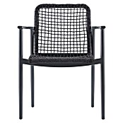 Sunfun Solo Gartensessel Rope (B x T x H: 67 x 63 x 85 cm, Night-Grey, Stapelbar) | BAUHAUS