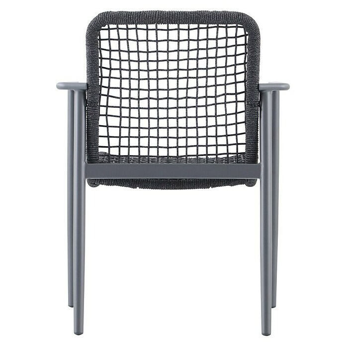 Sunfun Solo Gartensessel Rope (B x T x H: 67 x 63 x 85 cm, Night-Grey, Stapelbar) | BAUHAUS