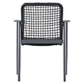 Sunfun Solo Gartensessel Rope (B x T x H: 67 x 63 x 85 cm, Night-Grey, Stapelbar) | BAUHAUS