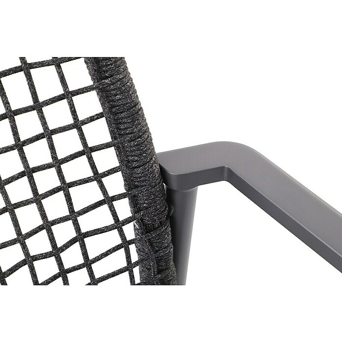 Sunfun Solo Gartensessel Rope (B x T x H: 67 x 63 x 85 cm, Night-Grey, Stapelbar) | BAUHAUS