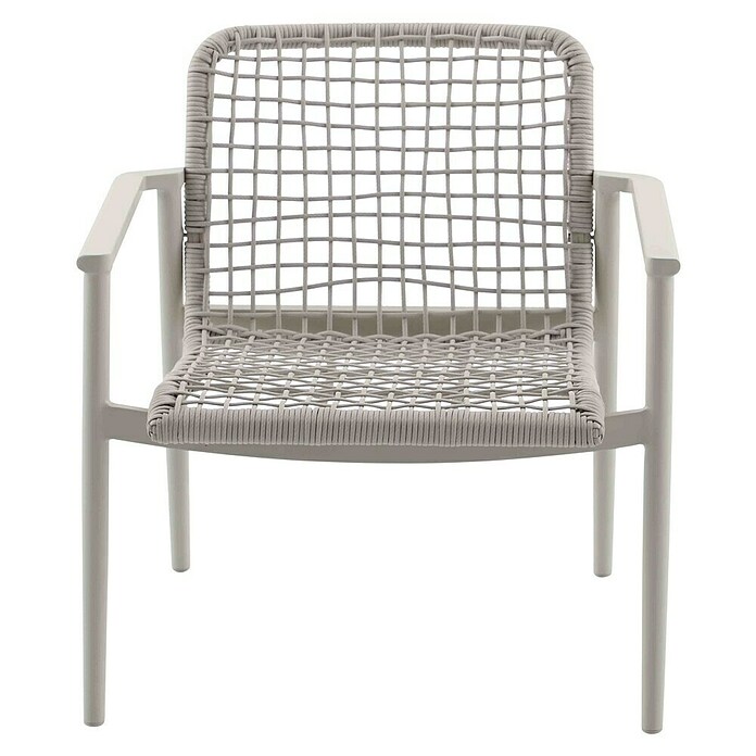Sunfun Solo Rope Loungesessel Rope (B x T x H: 69,5 x 74 x 72 cm, Aluminium, Kunststoff, Light-Greige) | BAUHAUS