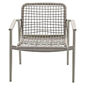 Sunfun Solo Rope Loungesessel Rope (B x T x H: 69,5 x 74 x 72 cm, Aluminium, Kunststoff, Light-Greige) | BAUHAUS
