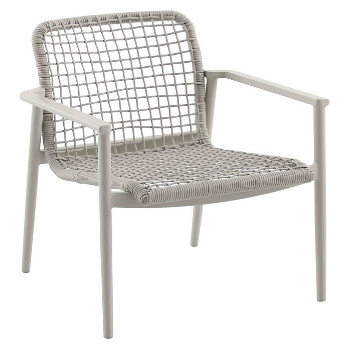 Sunfun Solo Rope Loungesessel Rope (B x T x H: 69,5 x 74 x 72 cm, Aluminium, Kunststoff, Light-Greige) | BAUHAUS