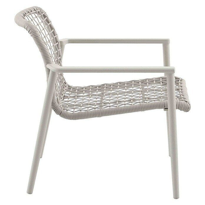 Sunfun Solo Rope Loungesessel Rope (B x T x H: 69,5 x 74 x 72 cm, Aluminium, Kunststoff, Light-Greige) | BAUHAUS