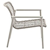 Sunfun Solo Rope Loungesessel Rope (B x T x H: 69,5 x 74 x 72 cm, Aluminium, Kunststoff, Light-Greige) | BAUHAUS