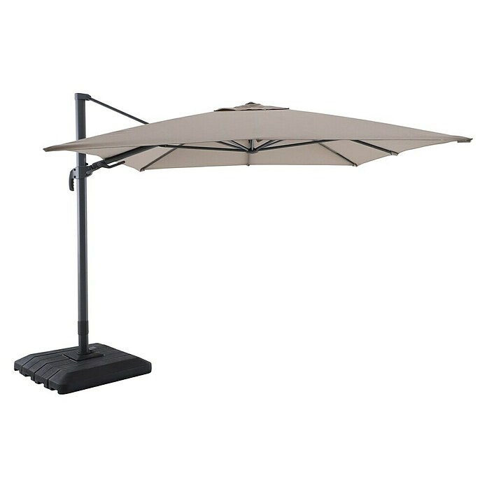 Sunfun Ampelschirm Capri (Greige, Bespannungsmaß (L x B): 300 x 350 cm) | BAUHAUS