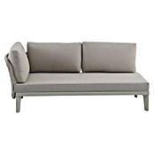 Sunfun Solo Conjunto de muebles chaise lounge + sofá + mesa (3 pzs., Gris claro) | BAUHAUS