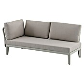 Sunfun Solo Conjunto de muebles chaise lounge + sofá + mesa (3 pzs., Gris claro) | BAUHAUS