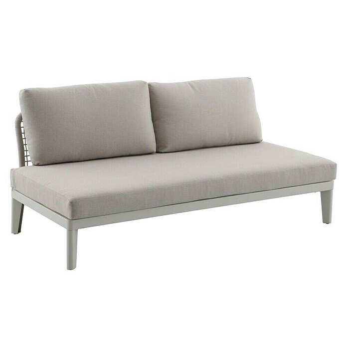Sunfun Solo Loungesofa Rope (Light-Greige, L x B x H: 167,5 x 86,5 x 66 cm, Aluminium) | BAUHAUS