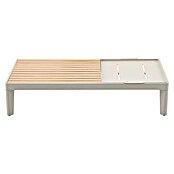 Sunfun Solo Garten-Beistelltisch (L x B x H: 120 x 72 x 26 cm, Light-Greige) | BAUHAUS