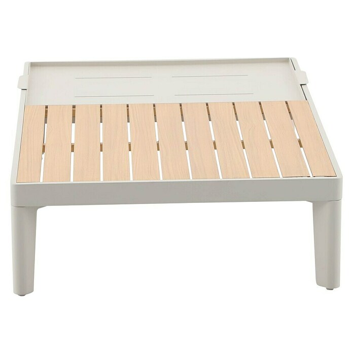 Sunfun Solo Garten-Beistelltisch (L x B x H: 120 x 72 x 26 cm, Light-Greige) | BAUHAUS