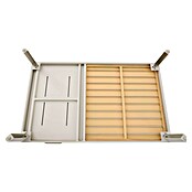 Sunfun Solo Garten-Beistelltisch (L x B x H: 120 x 72 x 26 cm, Light-Greige) | BAUHAUS