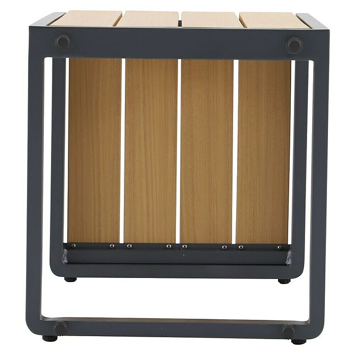 Sunfun Solo Garten-Beistelltisch (L x B x H: 77 x 41,5 x 45 cm, Night-Grey) | BAUHAUS