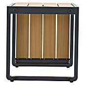 Sunfun Solo Garten-Beistelltisch (L x B x H: 77 x 41,5 x 45 cm, Night-Grey) | BAUHAUS