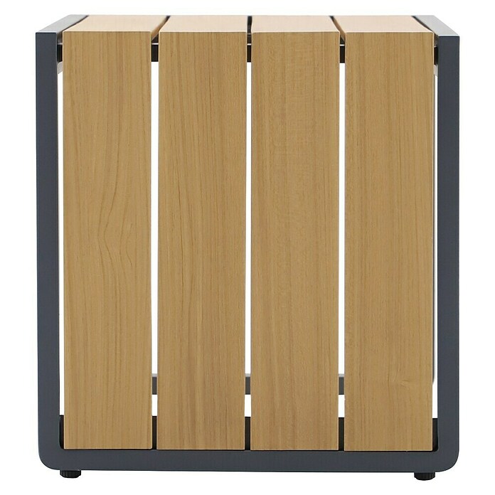 Sunfun Solo Garten-Beistelltisch (L x B x H: 77 x 41,5 x 45 cm, Night-Grey) | BAUHAUS