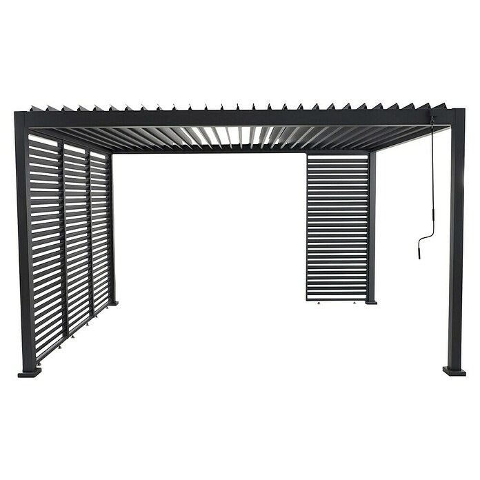 Sunfun Milos Bočna stranica paviljona lamelna  (Š x V: 92 x 221,5 cm, Antracit) | BAUHAUS