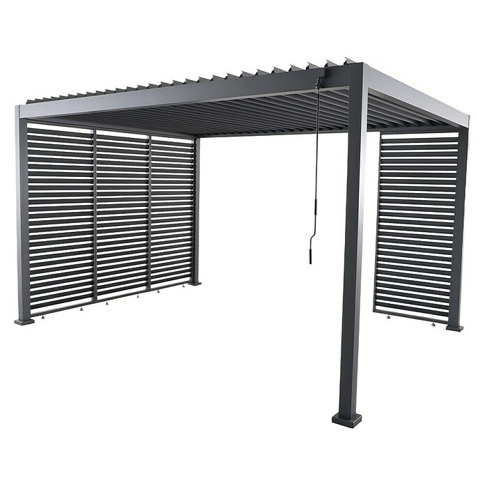 Sunfun Milos Bočna stena za paviljon  (Š x V: 92 x 221,5 cm, Antracit) | 8298 - Gartenzelte/Pavillons | ICFA - Sonnenschutz | ICF - Sonnenschutz | IC - Freizeit im Garten | I - Stadtgarten | BAUHAUS