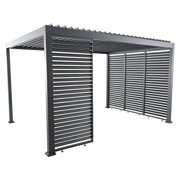 Sunfun Milos Pared lateral de pérgola (An x Al: 92 x 221,5 cm, Antracita) | BAUHAUS