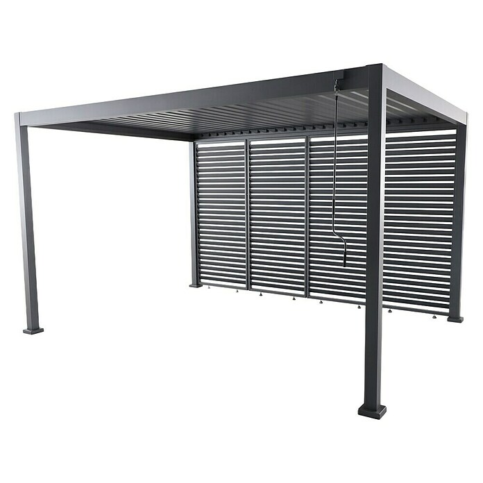 Sunfun Milos Bočna stena za paviljon  (Š x V: 92 x 221,5 cm, Antracit) | 8298 - Gartenzelte/Pavillons | ICFA - Sonnenschutz | ICF - Sonnenschutz | IC - Freizeit im Garten | I - Stadtgarten | BAUHAUS