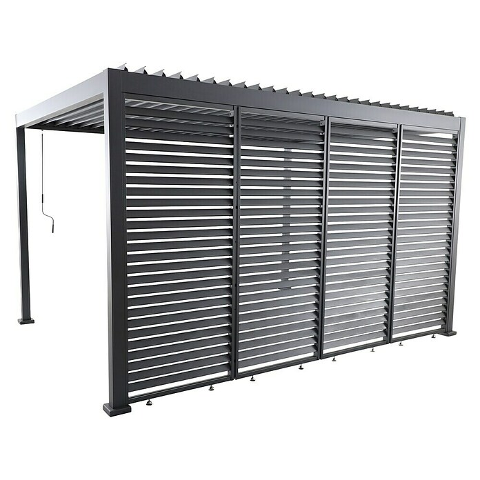 Sunfun Milos Bočna stena za paviljon  (Š x V: 92 x 221,5 cm, Antracit) | 8298 - Gartenzelte/Pavillons | ICFA - Sonnenschutz | ICF - Sonnenschutz | IC - Freizeit im Garten | I - Stadtgarten | BAUHAUS
