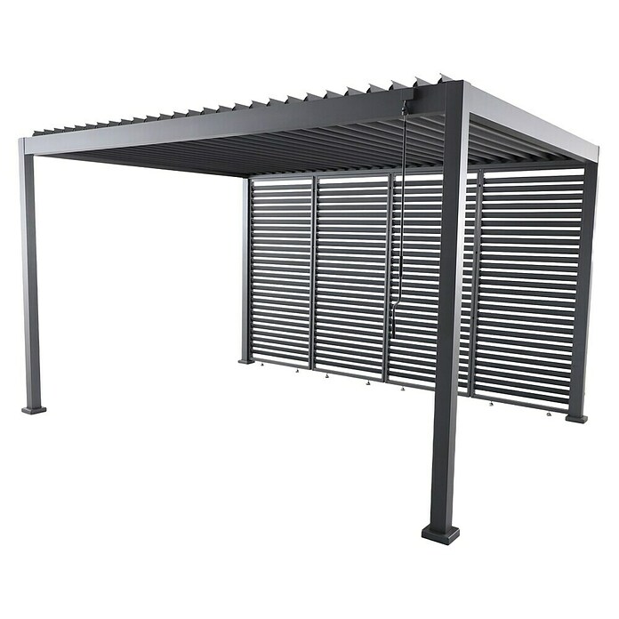 Sunfun Milos Pavillon-Seitenwand Lamellen (B x H: 92 x 221,5 cm, Für alle Milos Pavillons geeignet, Anthrazit) | BAUHAUS