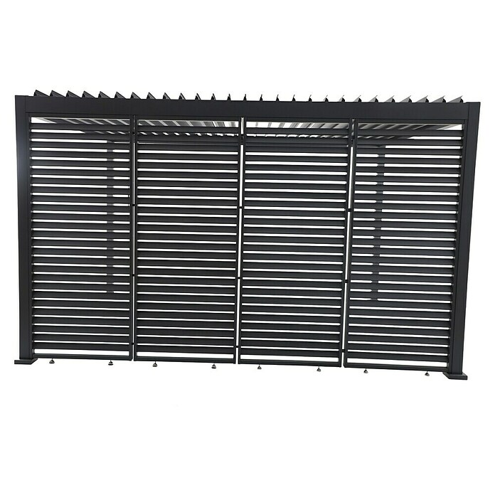Sunfun Milos Bočna stena za paviljon  (Š x V: 92 x 221,5 cm, Antracit) | 8298 - Gartenzelte/Pavillons | ICFA - Sonnenschutz | ICF - Sonnenschutz | IC - Freizeit im Garten | I - Stadtgarten | BAUHAUS