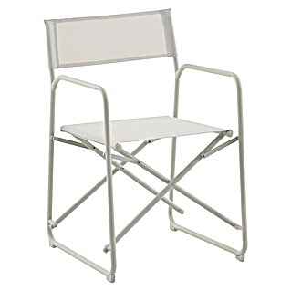 Sunfun Sarah Gartenstuhl (B x T x H: 56 x 52,5 x 81 cm, Light-Greige, Klappbar)