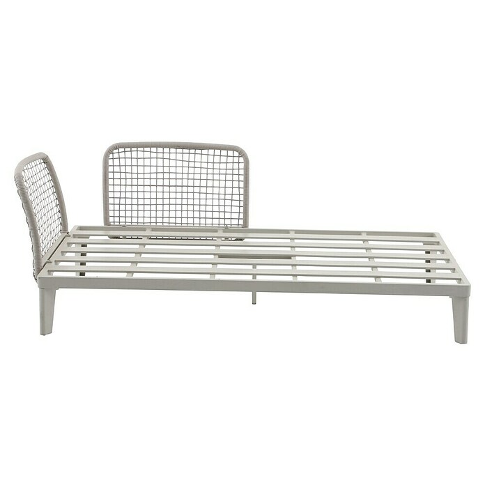 Sunfun Solo Chaise lounge (L x An x Al: 194 x 114,5 x 66 cm, Gris claro, Aluminio) | BAUHAUS