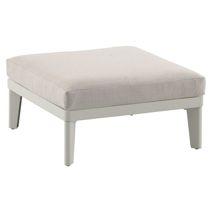 Sunfun Solo Conjunto de muebles chaise lounge + sofá + mesa de centro (5 pzs., Gris claro) | BAUHAUS