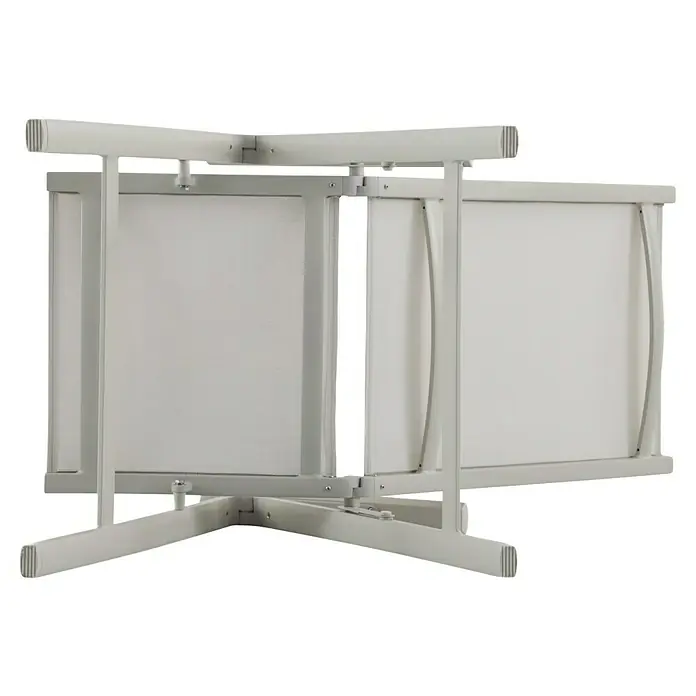 Sunfun Maja Garten-Positionssessel - Aluminium, Textilen, Rückenlehne verstellbar, Light-Greige, B x T x H: 61 x 68 x 110 cm - Drehbarer, weisser Raumteiler mit Paneelen. Er bietet Flexibilität und Privatsphäre in jedem Raum.