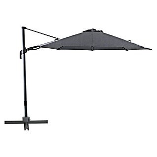 Sunfun Ampelschirm rund Capri (Anthrazit, Durchmesser Bespannung: 300 cm)