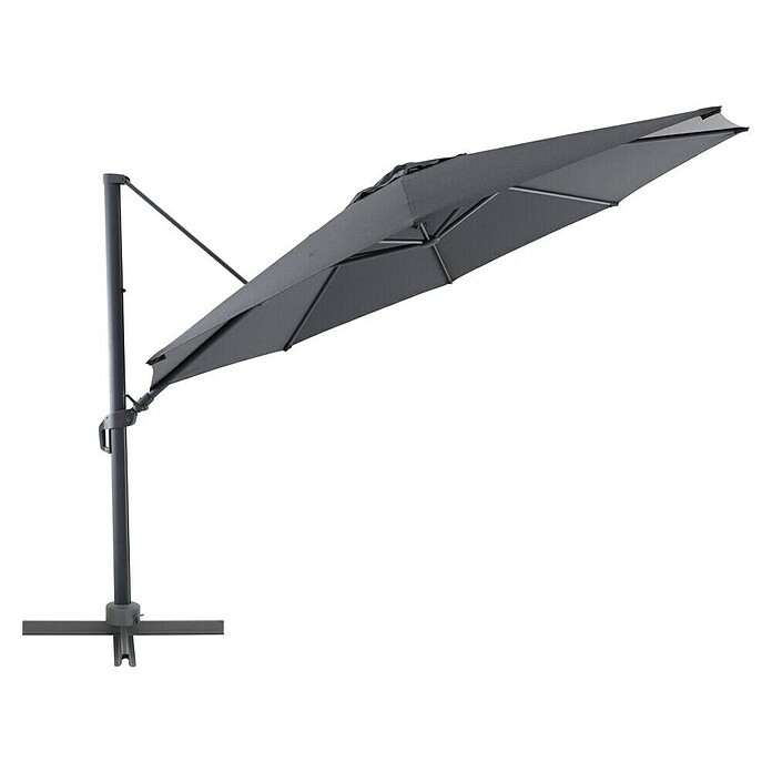 Sunfun Ampelschirm rund Capri (Anthrazit, Durchmesser Bespannung: 400 cm) | BAUHAUS