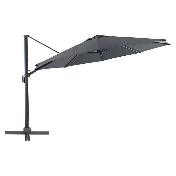 Sunfun Ampelschirm rund Capri (Anthrazit, Durchmesser Bespannung: 400 cm) | BAUHAUS