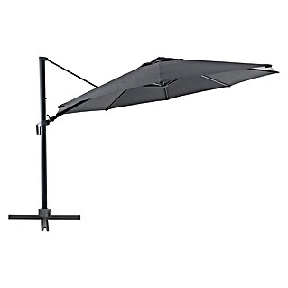 Sunfun Ampelschirm rund Capri (Anthrazit, Durchmesser Bespannung: 400 cm)