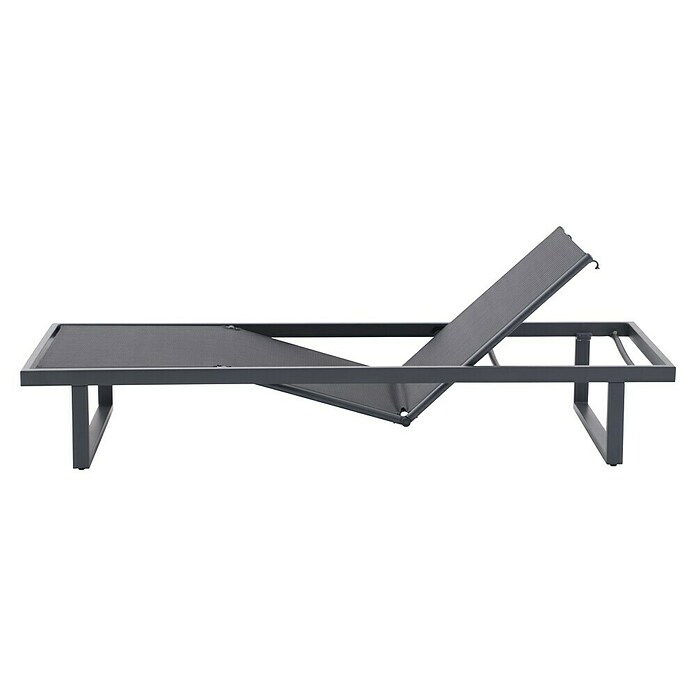 Sunfun Lumar Gartenliege (L x B: 200 x 72,5 cm, Night-Grey, Aluminium, Rückenlehne verstellbar) | BAUHAUS