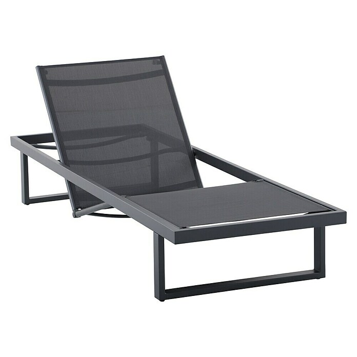 Sunfun Lumar Gartenliege (L x B: 200 x 72,5 cm, Night-Grey, Aluminium, Rückenlehne verstellbar) | BAUHAUS