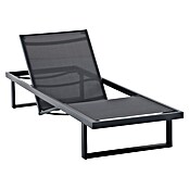 Sunfun Lumar Gartenliege (L x B: 200 x 72,5 cm, Night-Grey, Aluminium, Rückenlehne verstellbar) | BAUHAUS