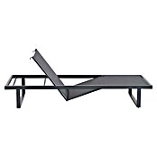 Sunfun Lumar Gartenliege (L x B: 200 x 72,5 cm, Night-Grey, Aluminium, Rückenlehne verstellbar) | BAUHAUS