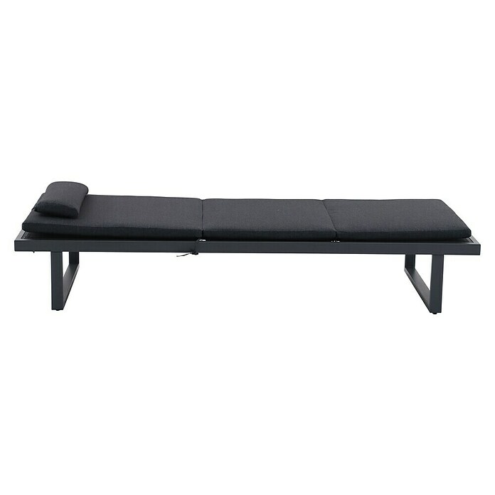 Sunfun Lumar Gartenliege (L x B: 200 x 72,5 cm, Night-Grey, Aluminium, Rückenlehne verstellbar) | BAUHAUS
