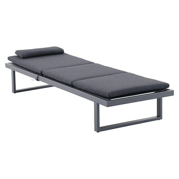 Sunfun Lumar Gartenliege (L x B: 200 x 72,5 cm, Night-Grey, Aluminium, Rückenlehne verstellbar) | BAUHAUS